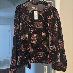 NWT Valentines Queen of Hearts pajama set by Nasty Gal size 10